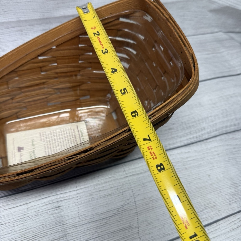 Longaberger 1994 Small Vegetable Basket - Basket and Protector - Picture 9 of 12